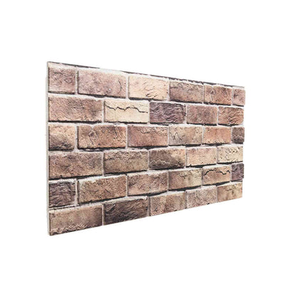 vidaXL Wall Panels 10 pcs Brown and Grey 100 x 50 cm EPS Foam