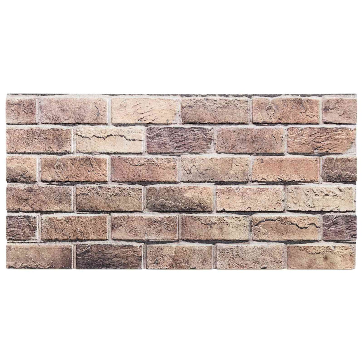 vidaXL Wall Panels 10 pcs Brown and Grey 100 x 50 cm EPS Foam
