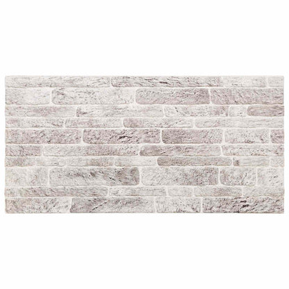 vidaXL Wall Panels 10 pcs Light Grey and White 100 x 50 cm EPS Foam