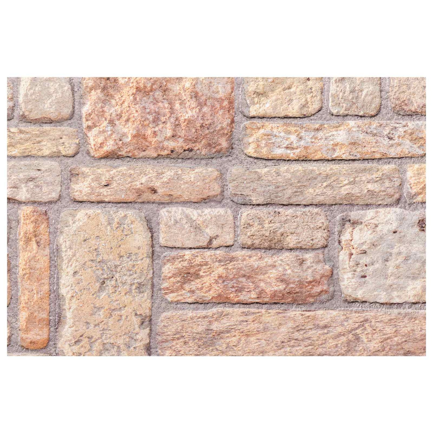 vidaXL Wall Panels 10 pcs Light Brown and White 100 x 50 cm EPS Foam