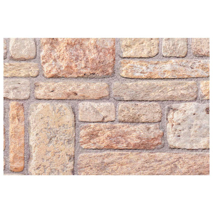 vidaXL Wall Panels 10 pcs Light Brown and White 100 x 50 cm EPS Foam