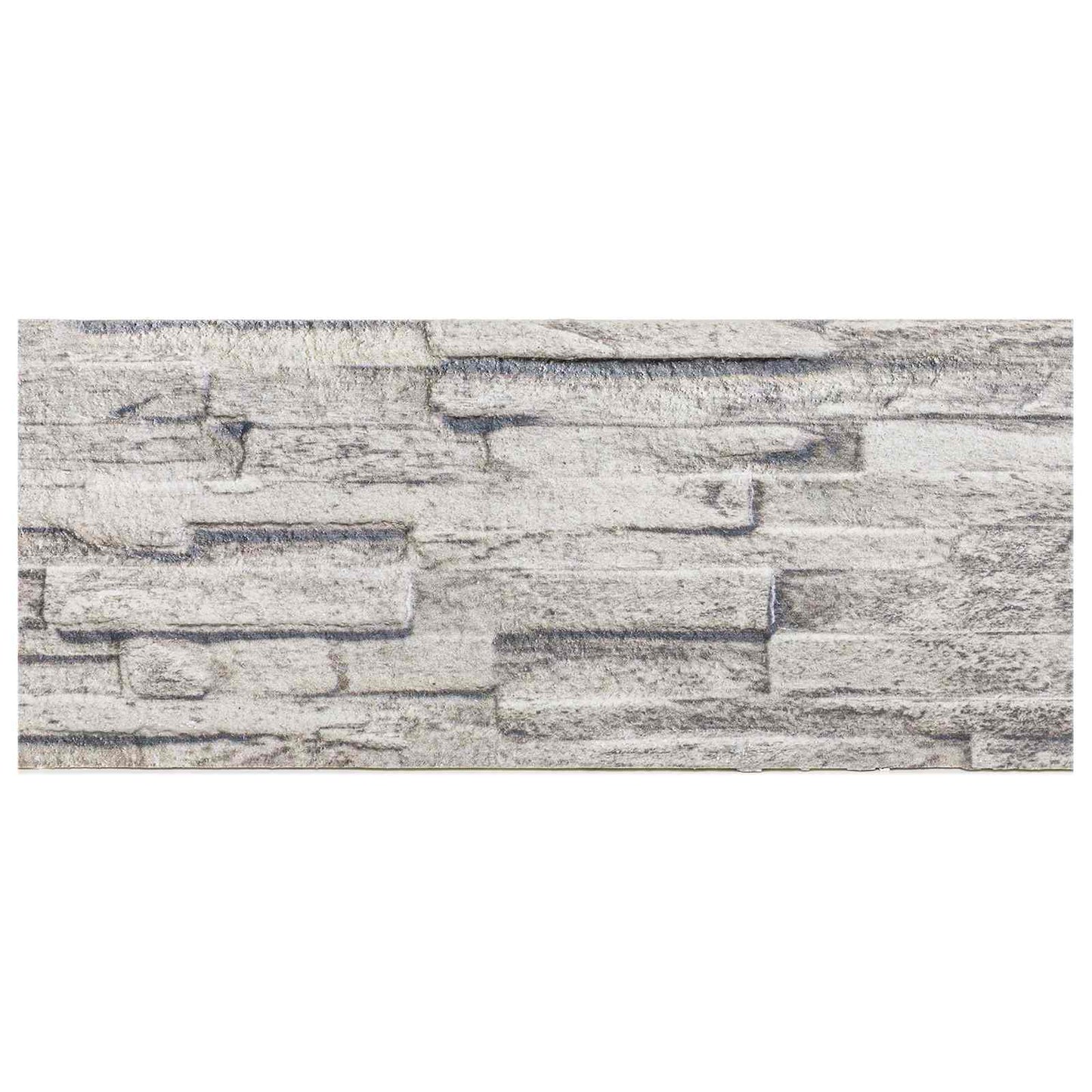 vidaXL Wall Panels 10 pcs 100 x 25 cm Light Grey EPS Foam