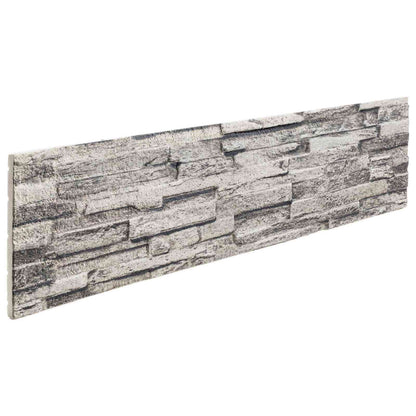 vidaXL Wall Panels 10 pcs 100 x 25 cm Light Grey EPS Foam