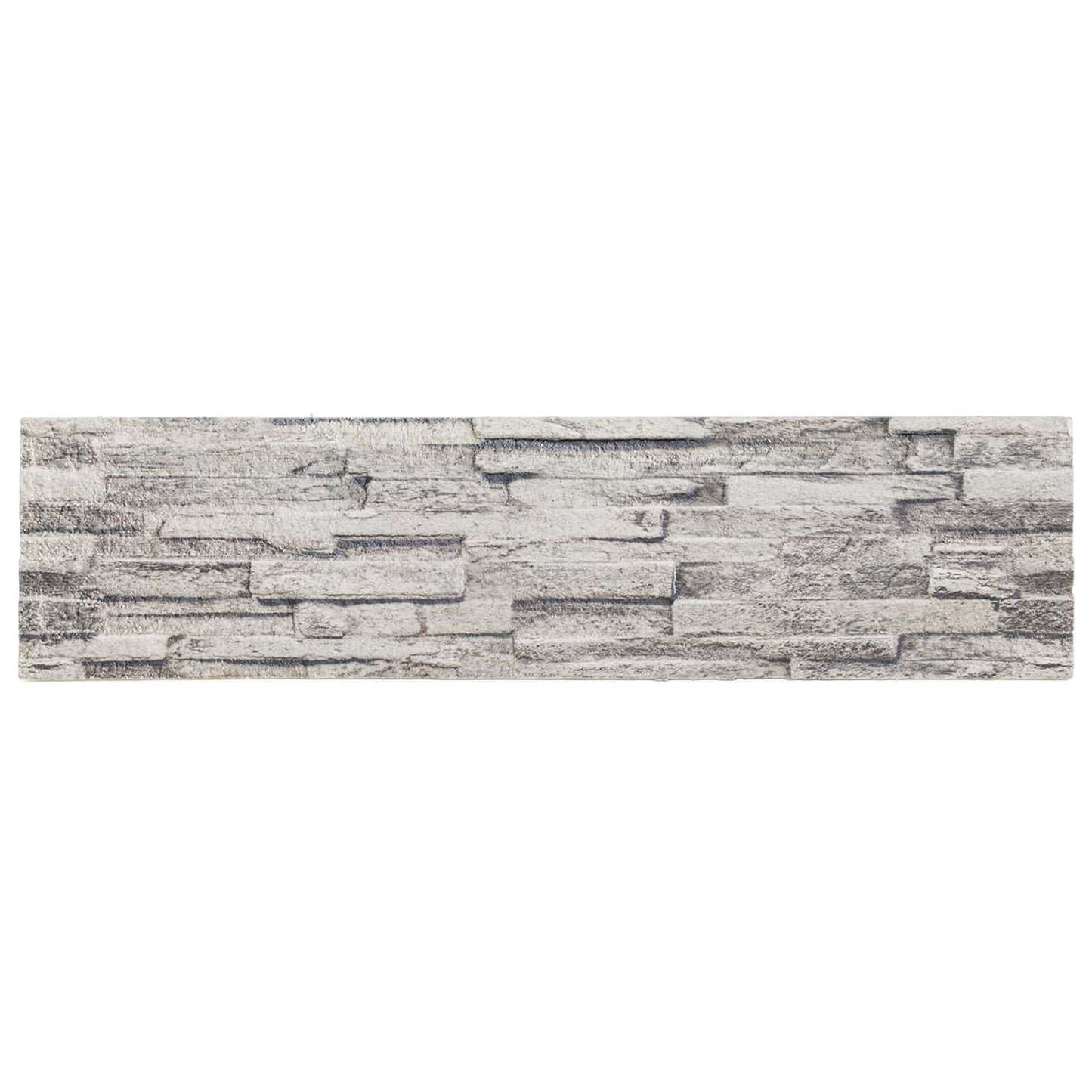 vidaXL Wall Panels 10 pcs 100 x 25 cm Light Grey EPS Foam