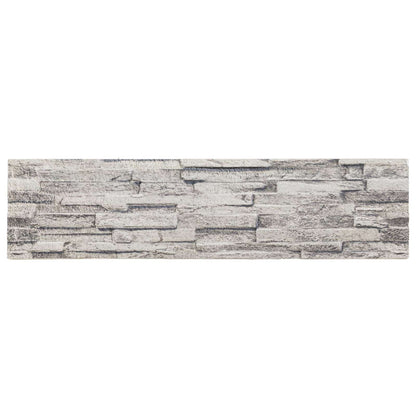 vidaXL Wall Panels 10 pcs 100 x 25 cm Light Grey EPS Foam