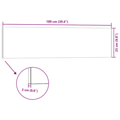 vidaXL Wall Panels 10 pcs 100 x 25 cm Light Grey EPS Foam
