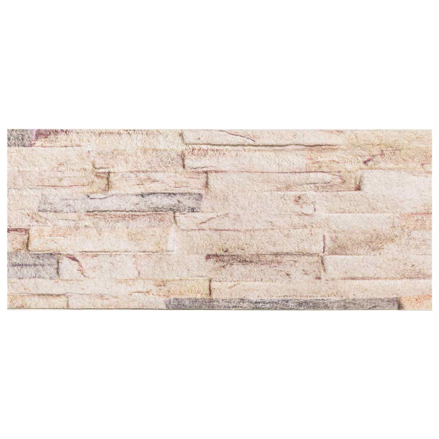 vidaXL Wall Panels 10 pcs White and Red 100 x 25 cm EPS Foam