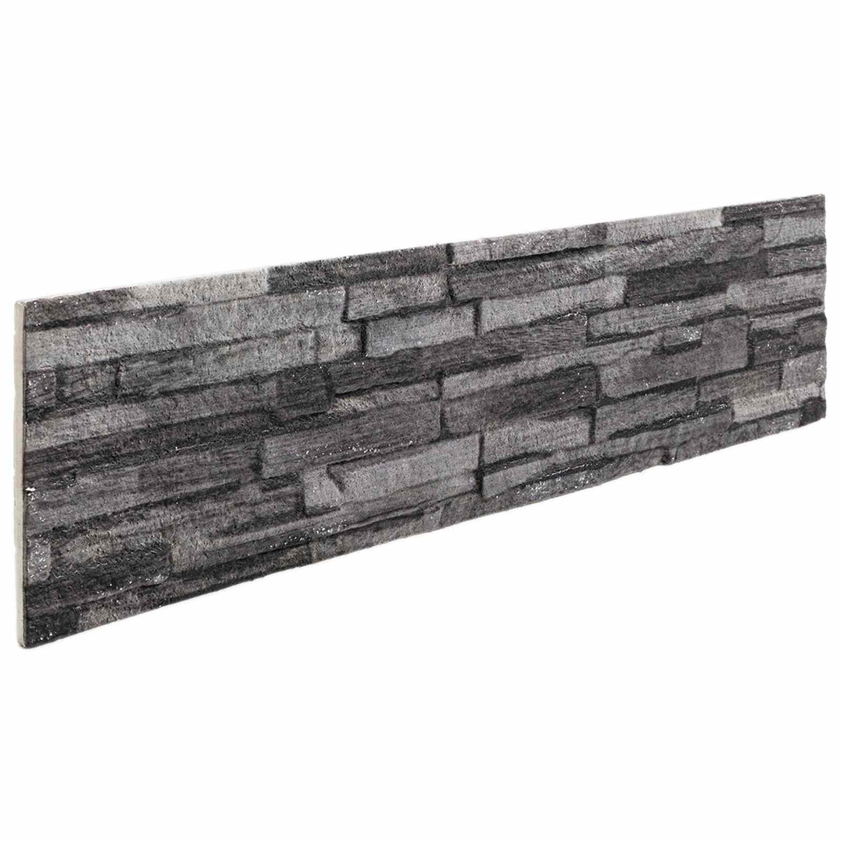 vidaXL Wall Panels 10 pcs 100 x 25 cm Anthracite EPS Foam