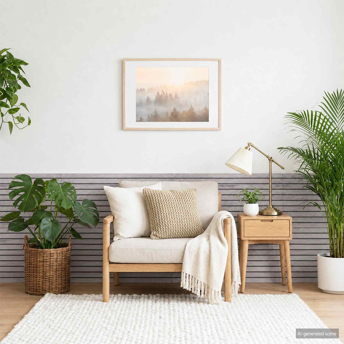 vidaXL Wall Panels 5 pcs 100 x 50 cm Grey EPS Foam