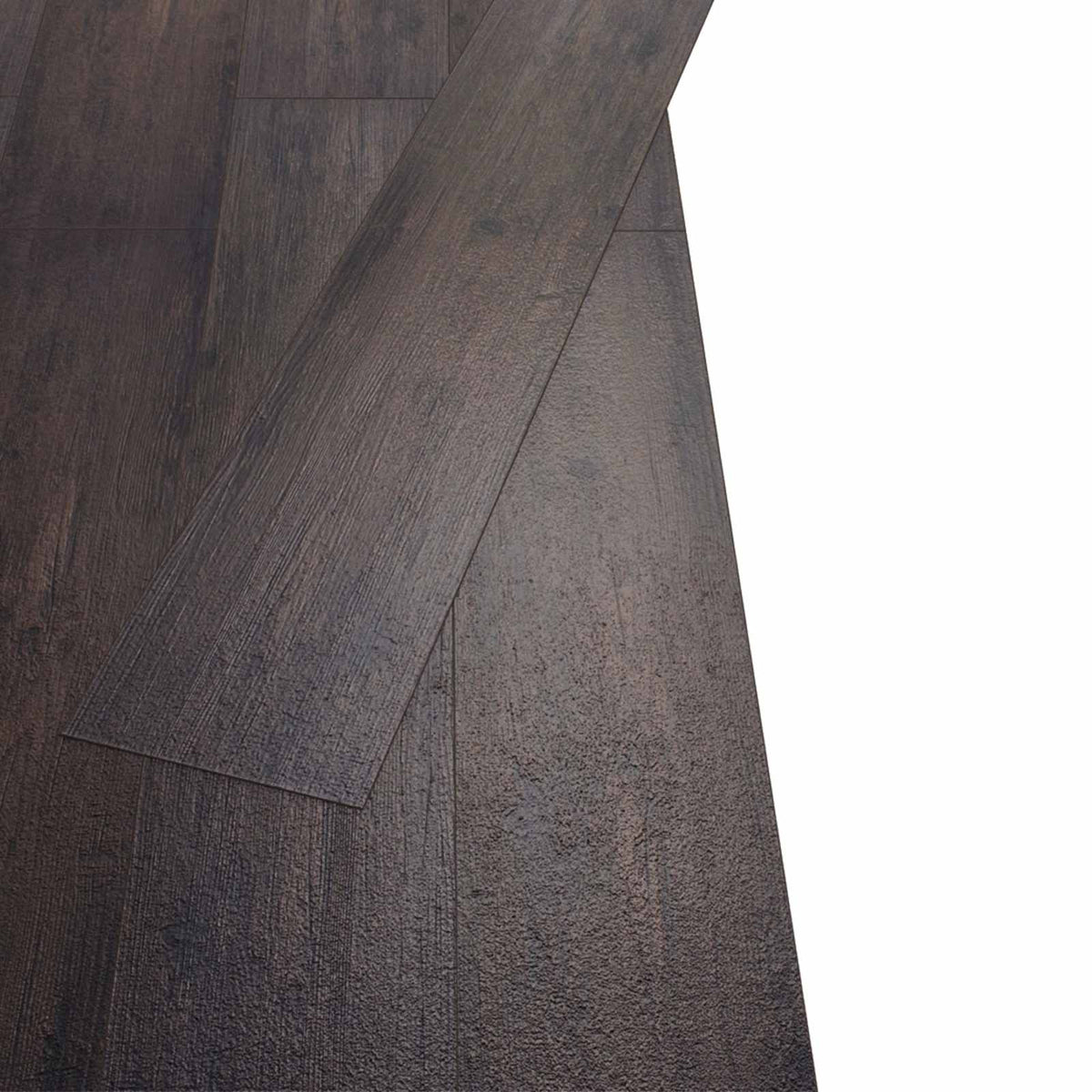 vidaXL Flooring Planks Oak dark grey 5.26 m² 18 pcs PVC