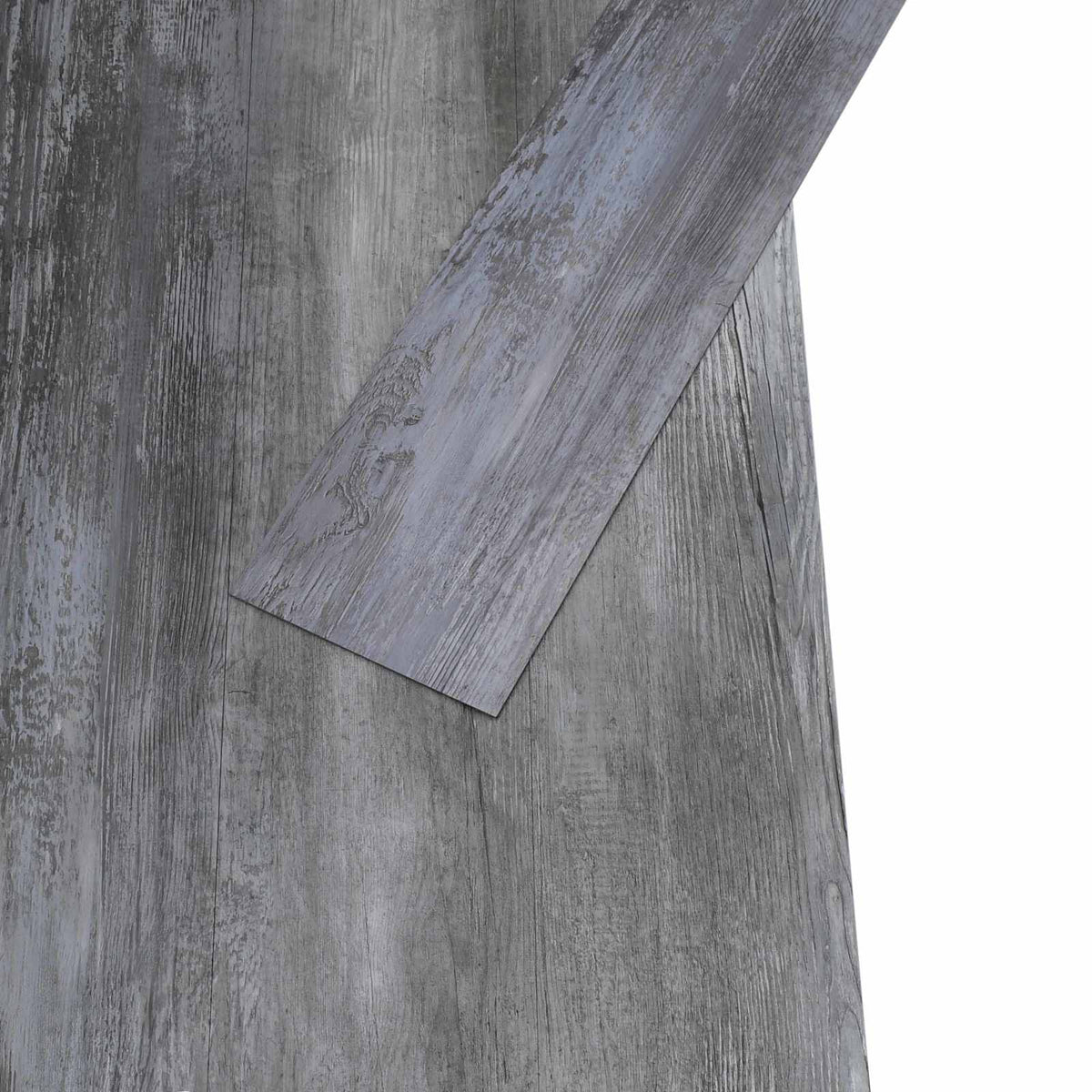 vidaXL Self-adhesive Flooring Plank Shiny Grey 4.46 m² 32 pcs PVC