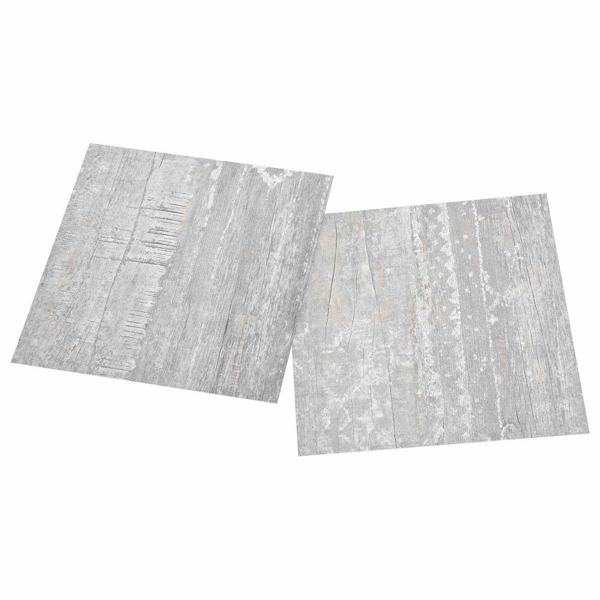 vidaXL Flooring Planks Light Grey and White 5.11 m² 55 pcs PVC