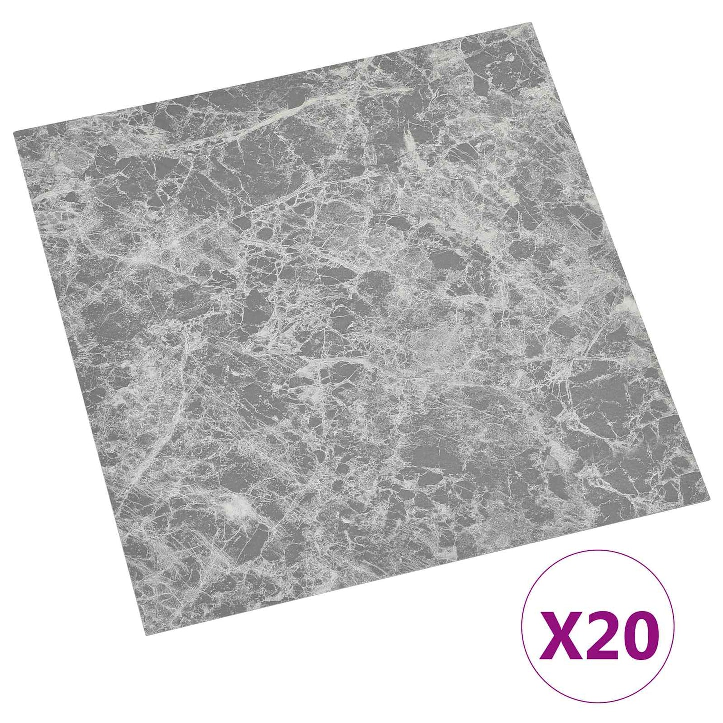 vidaXL Self-adhesive Flooring Planks 30.5 x 30.5 cm 20 pcs PVC