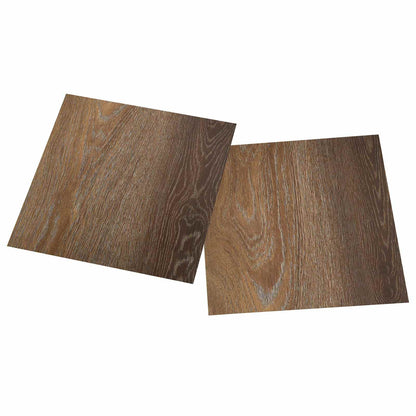 vidaXL Self-adhesive Flooring Planks 30.5 x 30.5 cm 20 pcs PVC Brown
