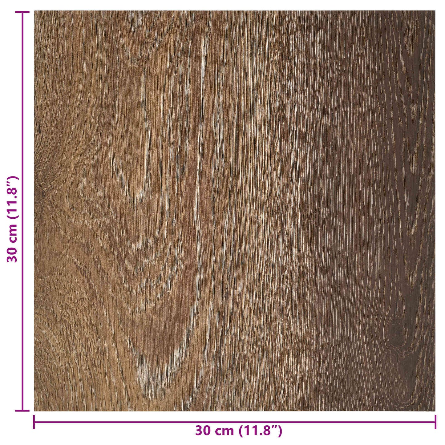 vidaXL Self-adhesive Flooring Planks 30.5 x 30.5 cm 20 pcs PVC Brown