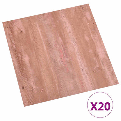 vidaXL Self-adhesive Flooring Planks 30.5 x 30.5 cm 20 pcs PVC Red