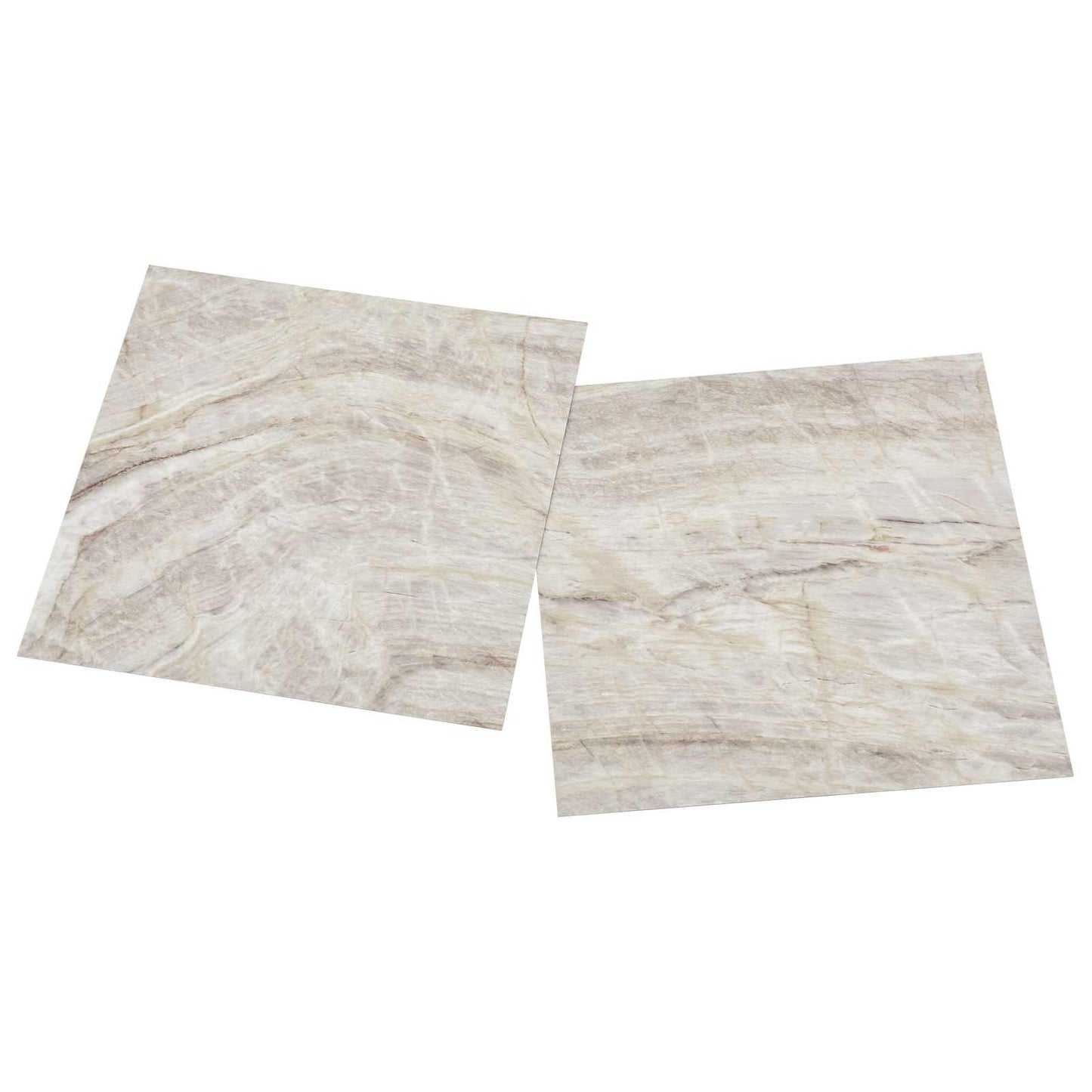 vidaXL Self-adhesive Flooring Planks 30.5 x 30.5 cm 20 pcs PVC Beige