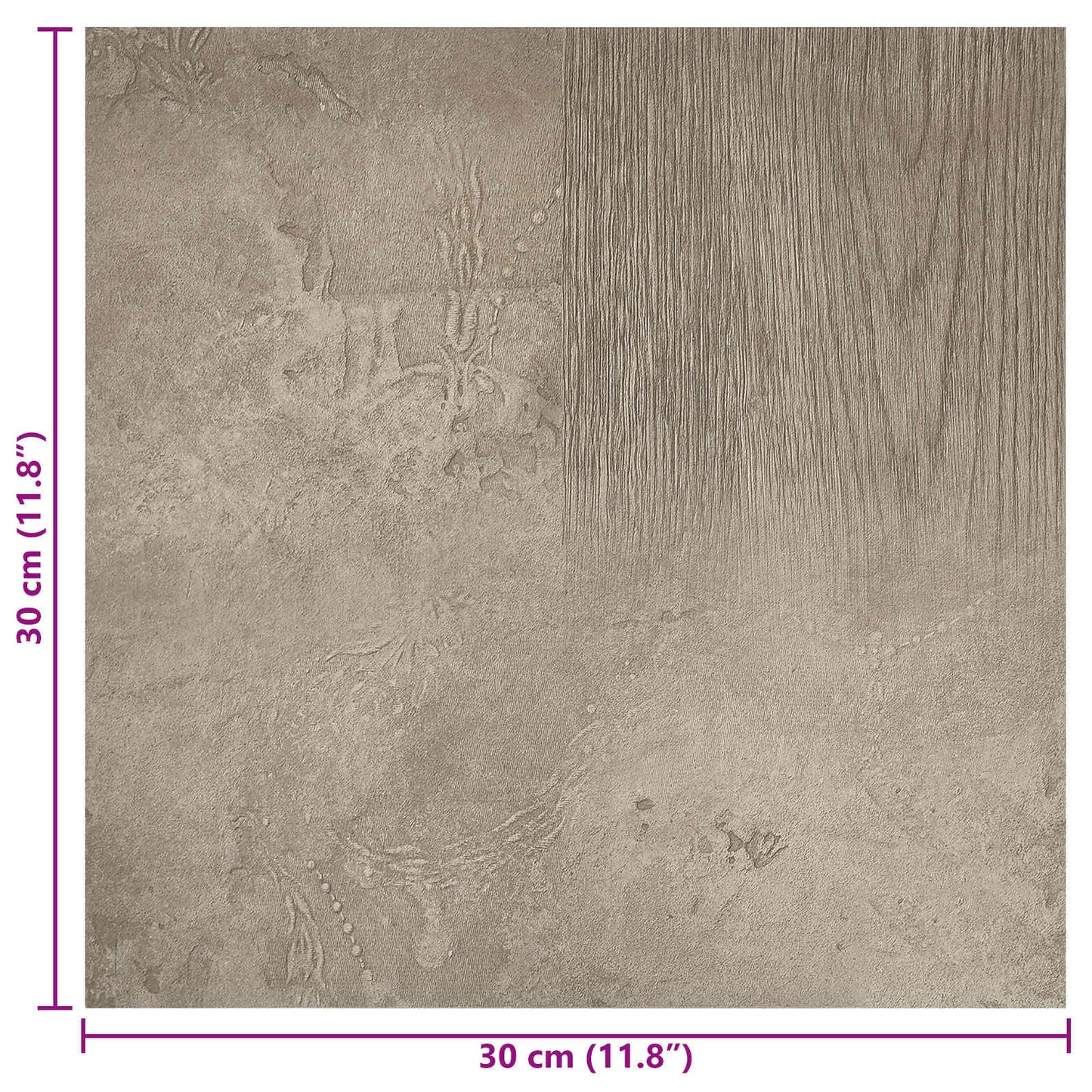 vidaXL Self-adhesive Flooring Planks 30.5 x 30.5 cm 20 pcs PVC