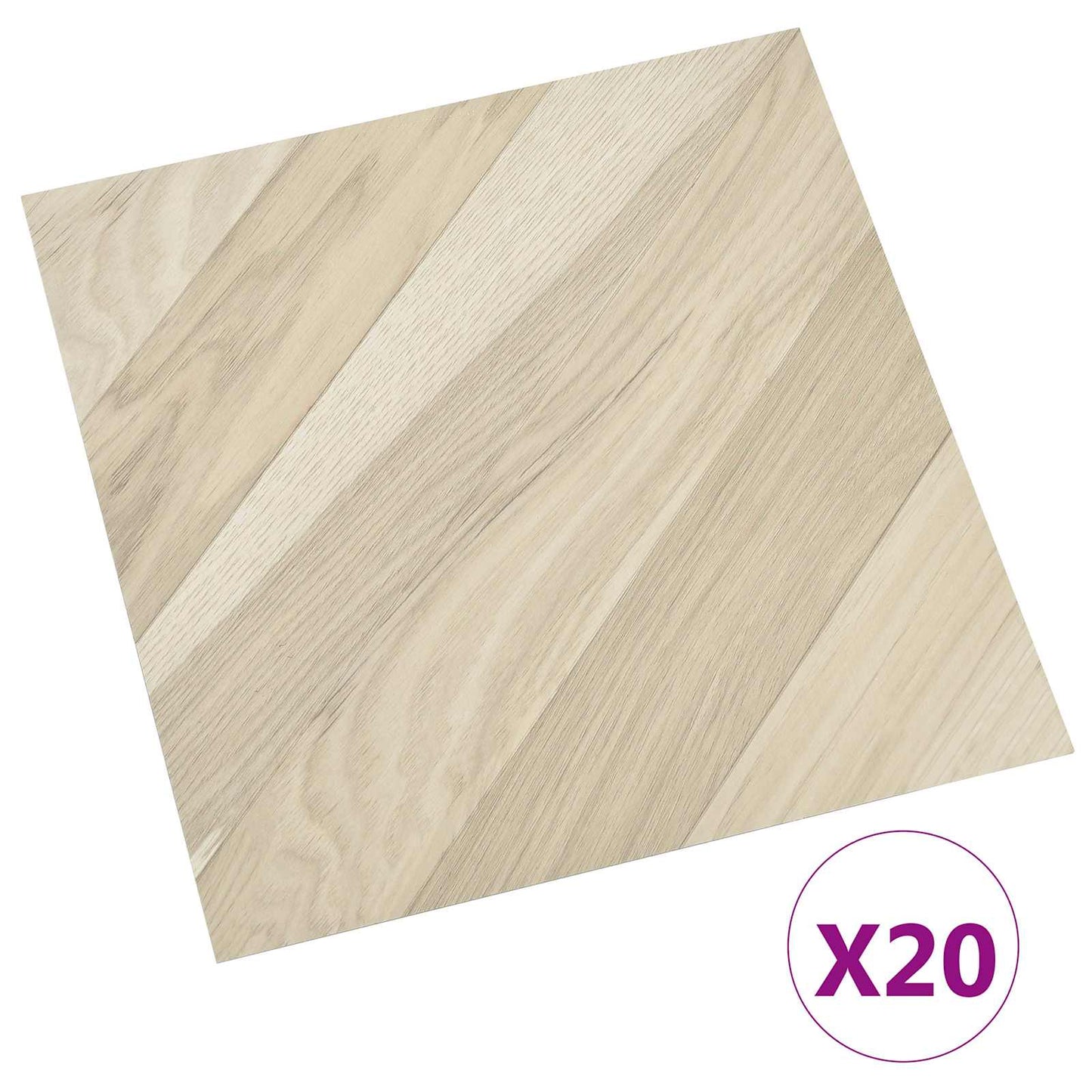 vidaXL Self-adhesive Flooring Planks 30.5 x 30.5 cm 20 pcs PVC