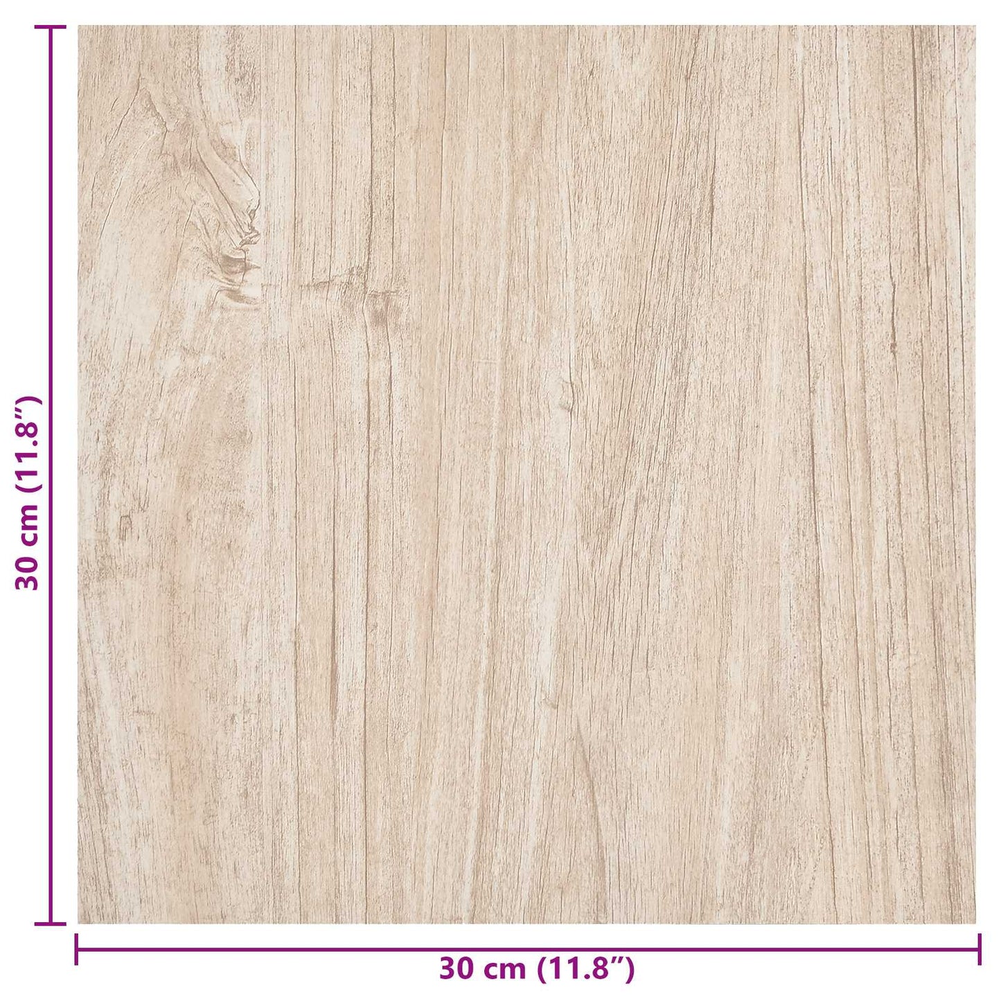 vidaXL Self-adhesive Flooring Planks 30.5 x 30.5 cm 20 pcs PVC
