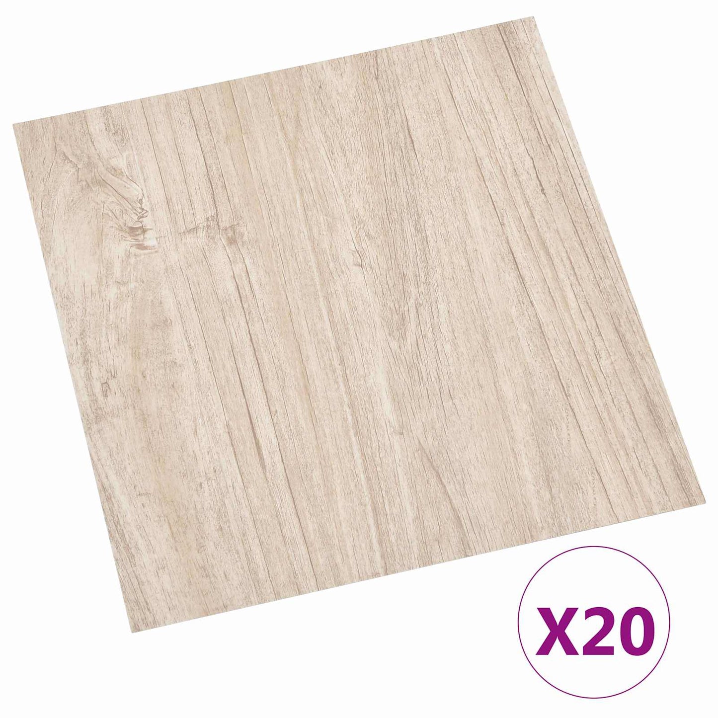 vidaXL Self-adhesive Flooring Planks 30.5 x 30.5 cm 20 pcs PVC