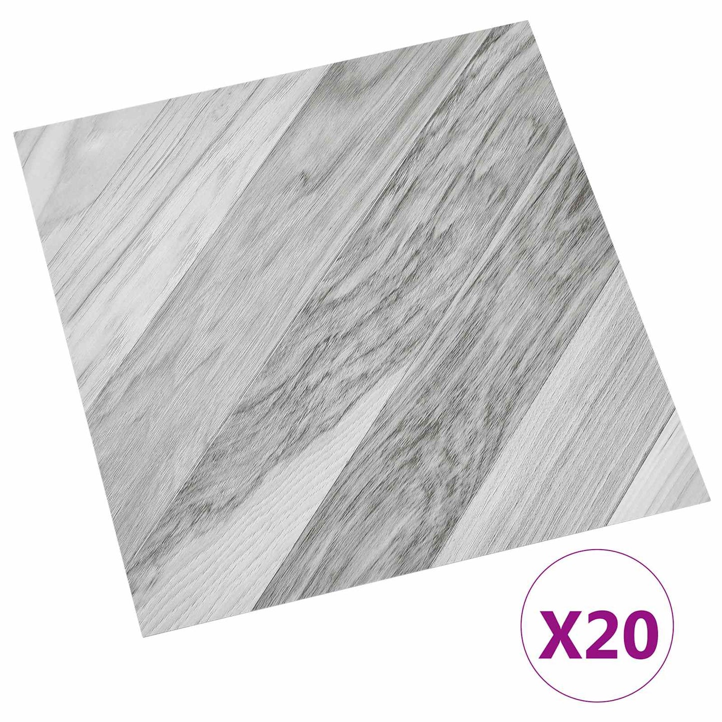 vidaXL Self-adhesive Flooring Planks 30.5 x 30.5 cm 20 pcs PVC