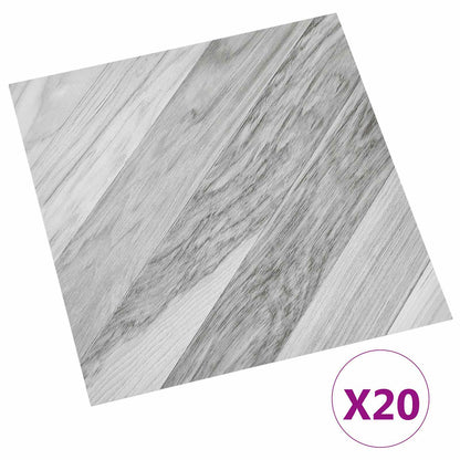 vidaXL Self-adhesive Flooring Planks 30.5 x 30.5 cm 20 pcs PVC