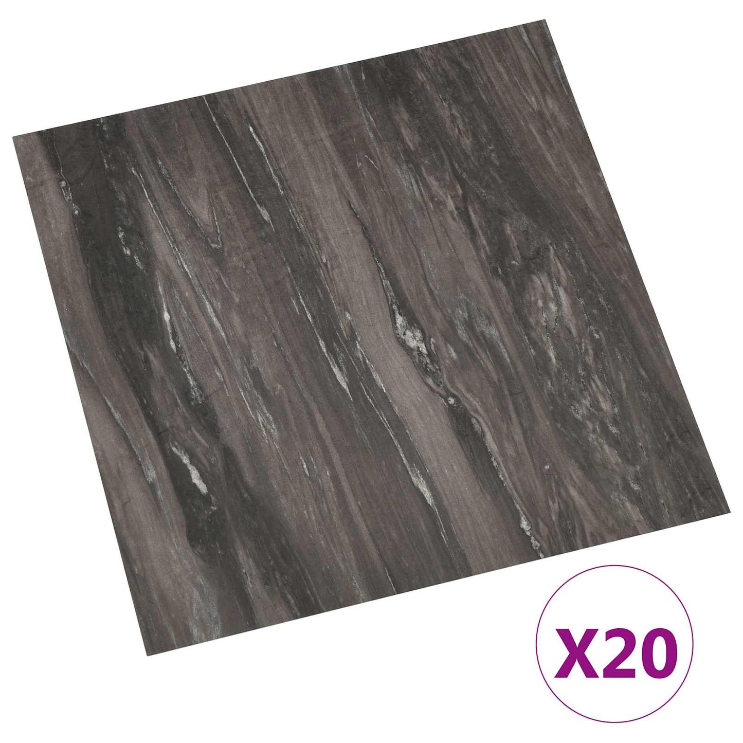vidaXL Self-adhesive Flooring Planks 30.5 x 30.5 cm 20 pcs PVC