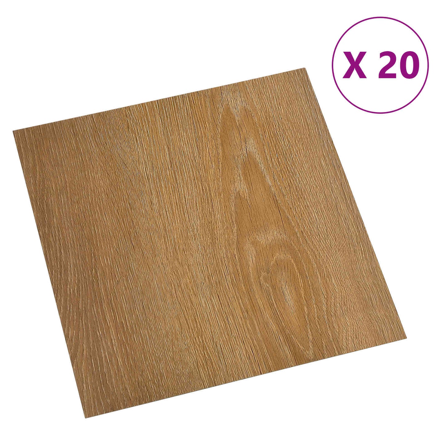 vidaXL Self-adhesive Flooring Planks 30.5 x 30.5 cm 20 pcs PVC Wood