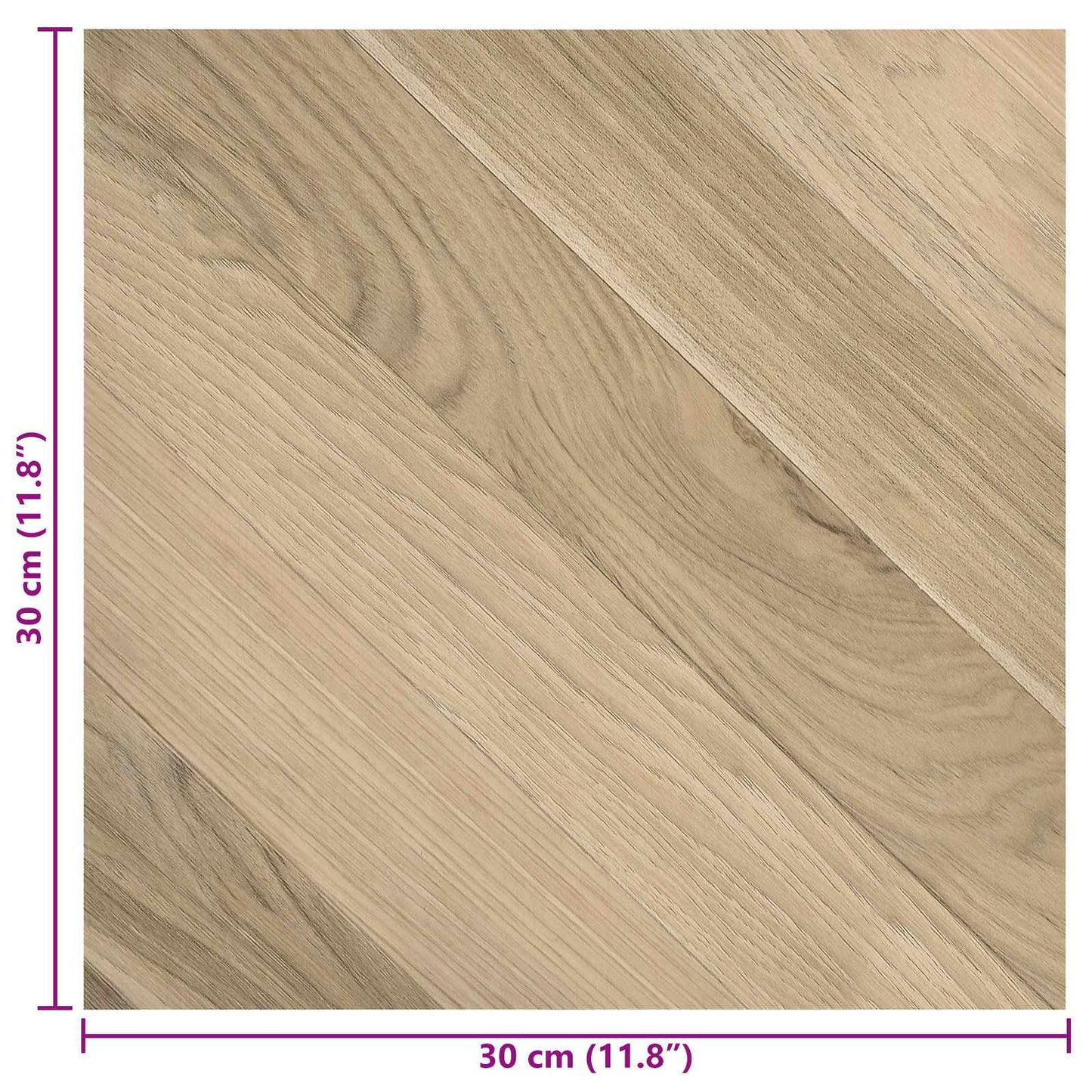 vidaXL Self-adhesive Flooring Planks 30.5 x 30.5 cm 20 pcs PVC