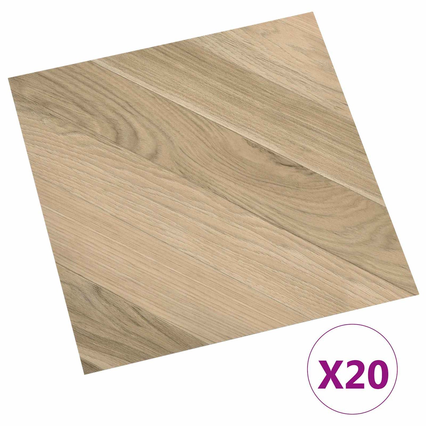 vidaXL Self-adhesive Flooring Planks 30.5 x 30.5 cm 20 pcs PVC