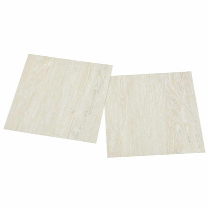 vidaXL Self-adhesive Flooring Planks 30.5 x 30.5 cm 20 pcs PVC Cream