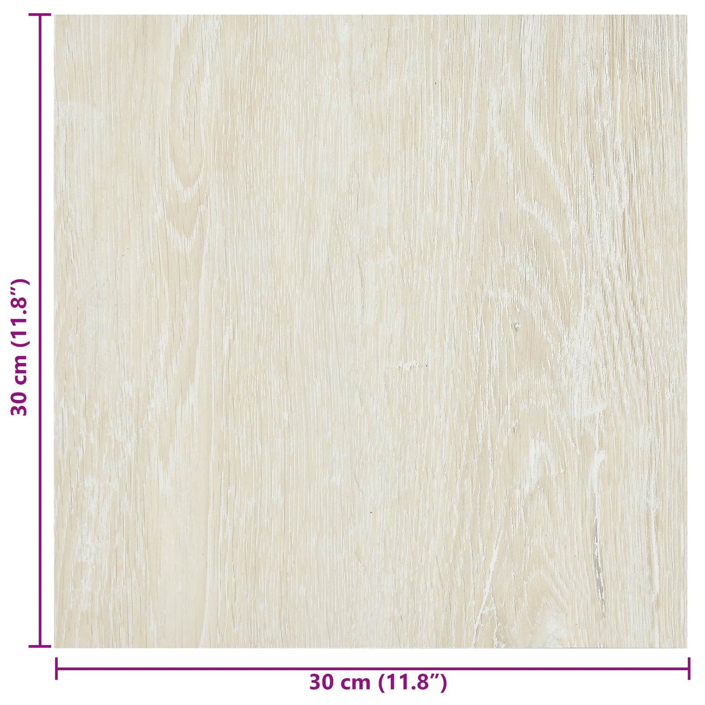 vidaXL Self-adhesive Flooring Planks 30.5 x 30.5 cm 20 pcs PVC Cream