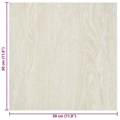 vidaXL Self-adhesive Flooring Planks 30.5 x 30.5 cm 20 pcs PVC Cream