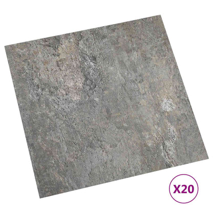 vidaXL Self-adhesive Flooring Planks 30.5 x 30.5 cm 20 pcs PVC Stones