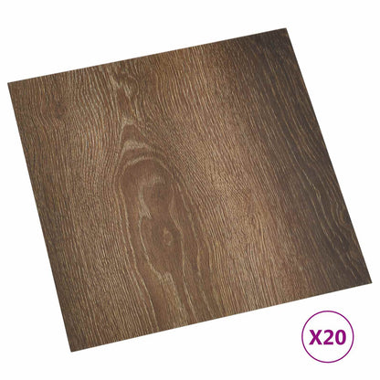 vidaXL Self-adhesive Flooring Planks 30.5 x 30.5 cm 20 pcs PVC