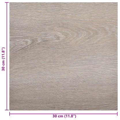 vidaXL Self-adhesive Flooring Planks 30.5 x 30.5 cm 20 pcs PVC Taupe