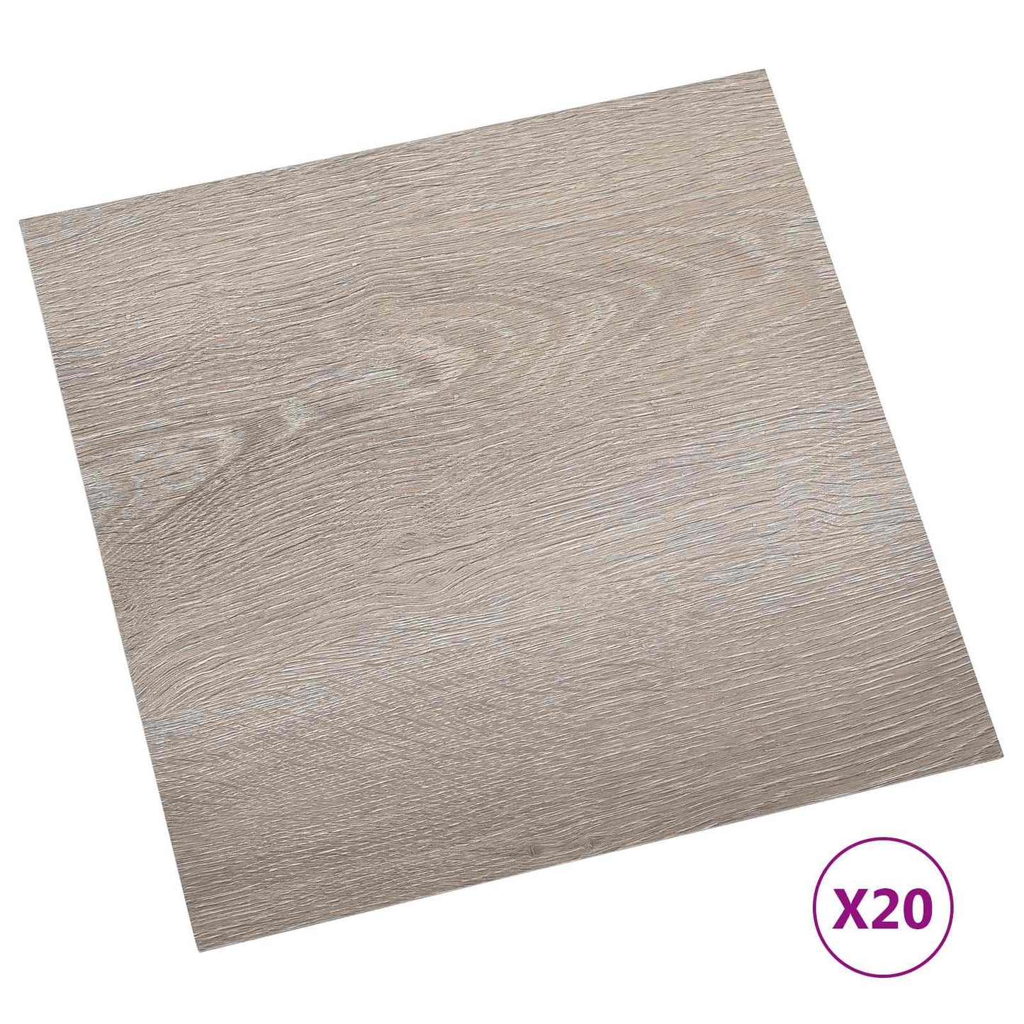 vidaXL Self-adhesive Flooring Planks 30.5 x 30.5 cm 20 pcs PVC Taupe