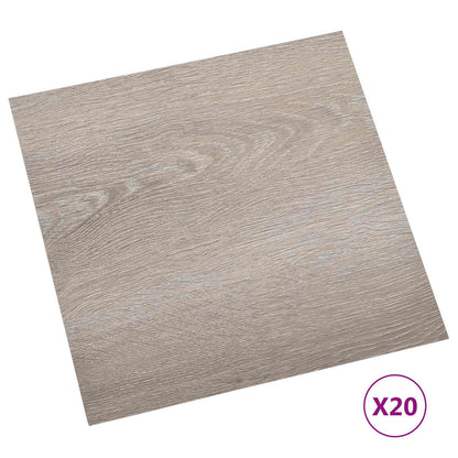 vidaXL Self-adhesive Flooring Planks 30.5 x 30.5 cm 20 pcs PVC Taupe