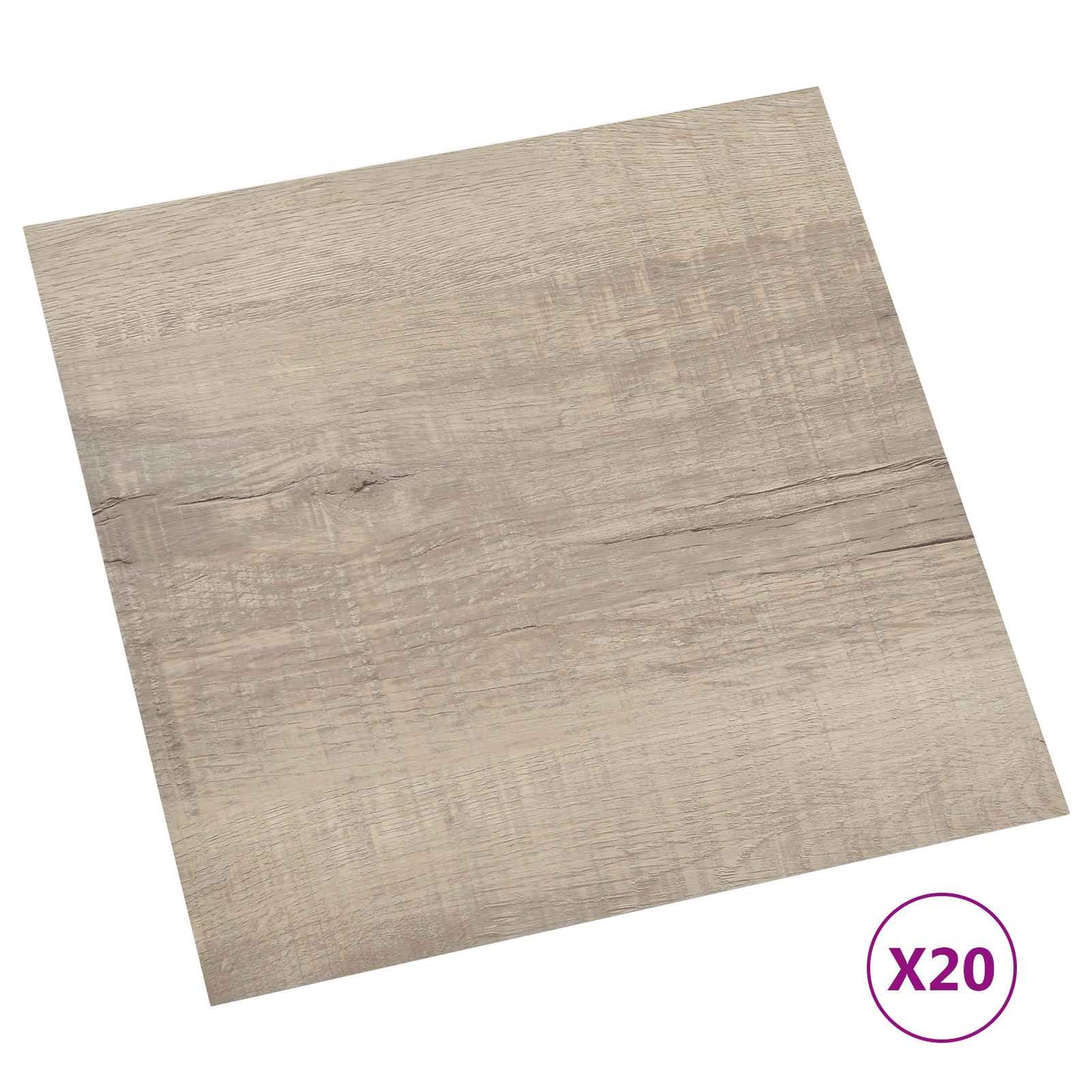 vidaXL Self-adhesive Flooring Planks 30.5 x 30.5 cm 20 pcs PVC