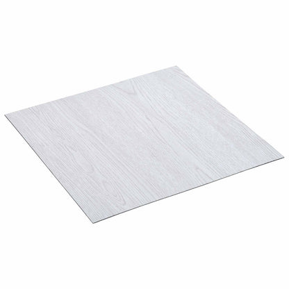 vidaXL Self-adhesive Flooring Planks 30.5 x 30.5 cm 20 pcs PVC White