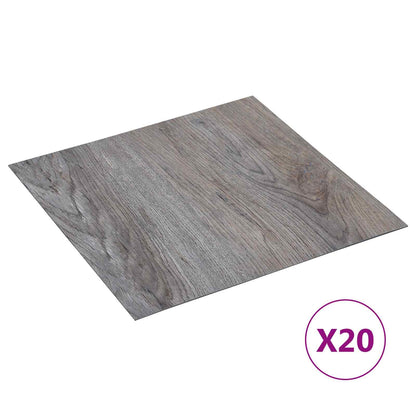 vidaXL Self-adhesive Flooring Planks 30.5 x 30.5 cm 20 pcs PVC