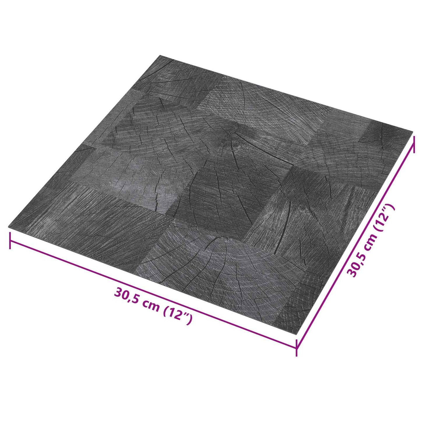 vidaXL Self-adhesive Flooring Planks 30.5 x 30.5 cm 20 pcs PVC