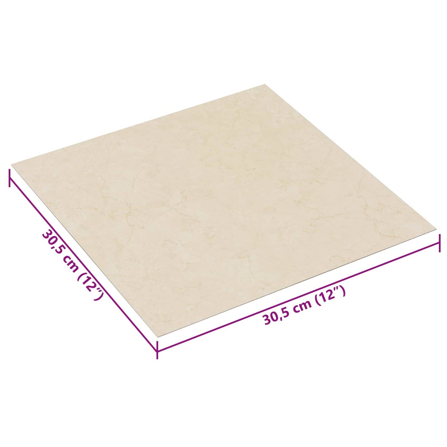vidaXL Self-adhesive Flooring Planks 30.5 x 30.5 cm 20 pcs PVC