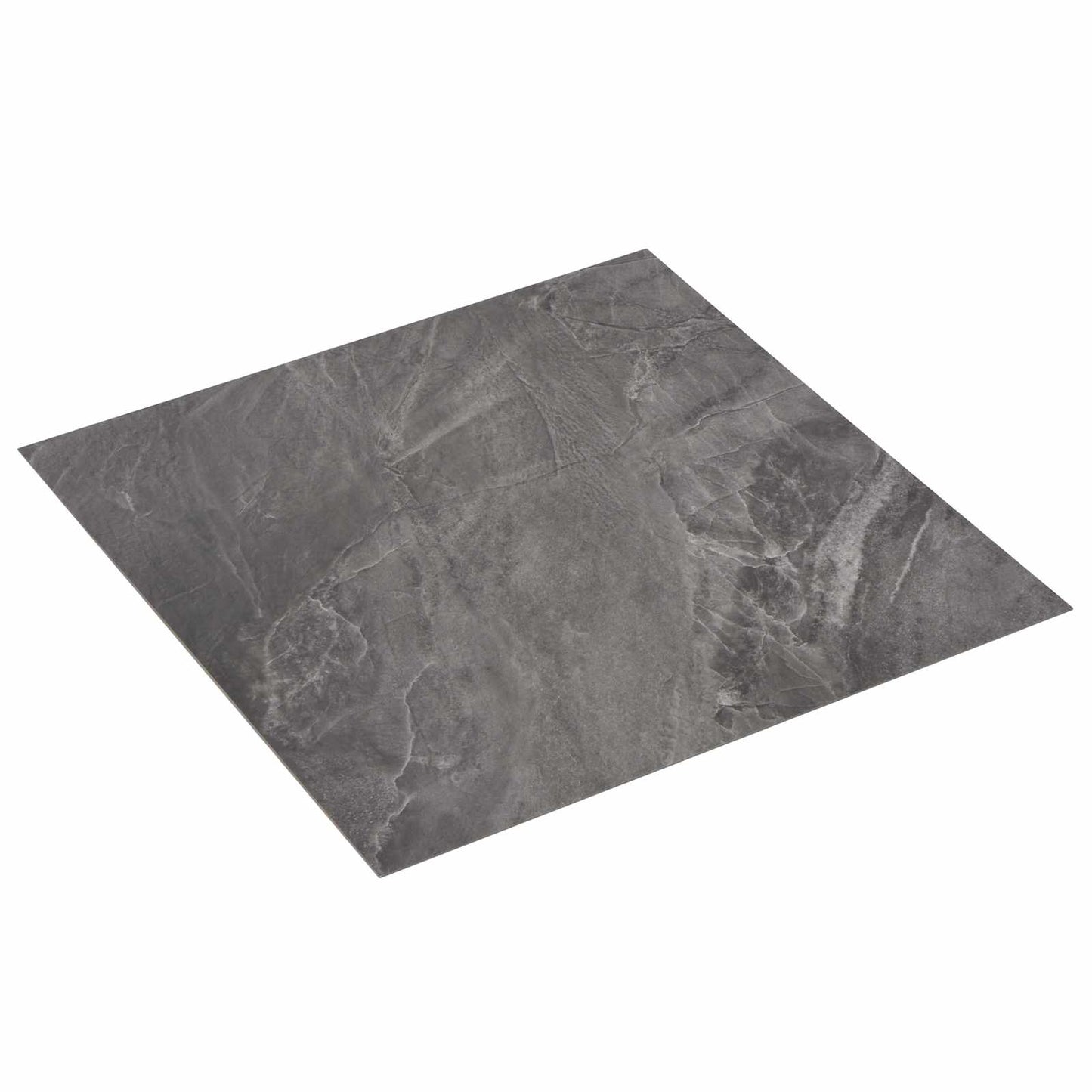 vidaXL Self-adhesive Flooring Planks 30.5 x 30.5 cm 20 pcs PVC Black