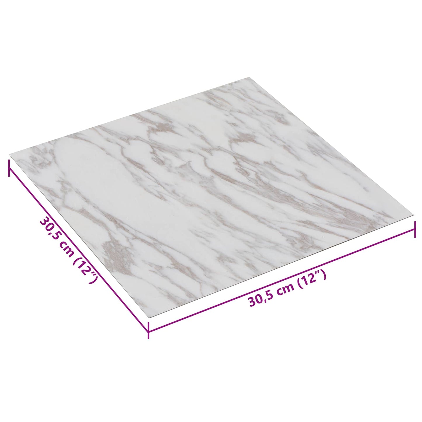 vidaXL Self-adhesive Flooring Planks 30.5 x 30.5 cm 20 pcs PVC