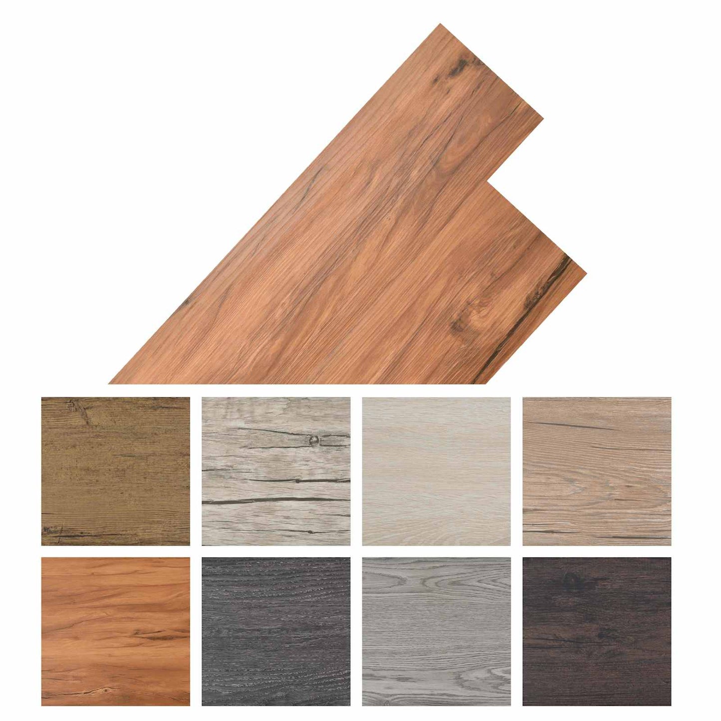 vidaXL Self-adhesive PVC Flooring Planks 30.5 x 61 cm 28 pcs PVC