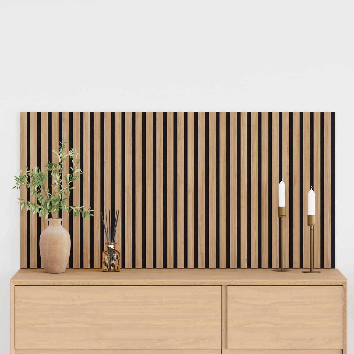 vidaXL Wall Panels 2 pcs 60.5 x 60 cm Natural