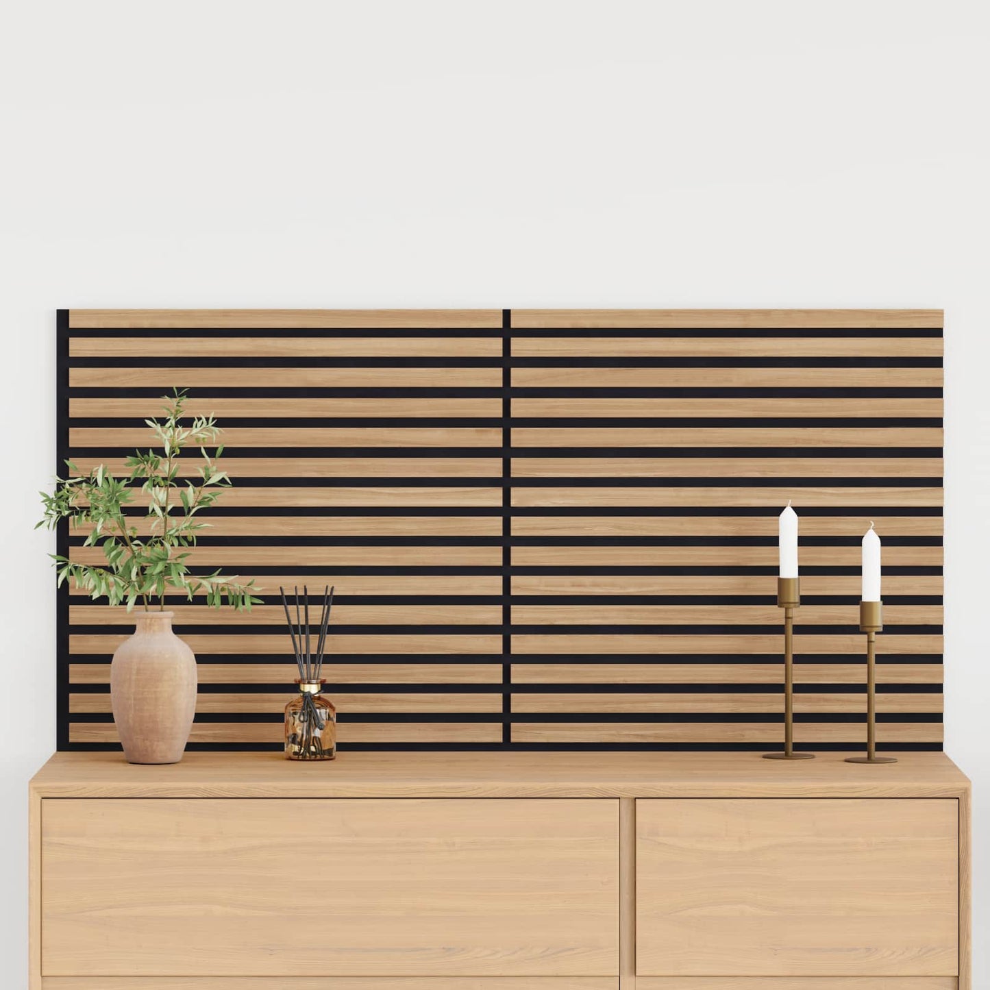vidaXL Wall Panels 2 pcs 60.5 x 60 cm Natural