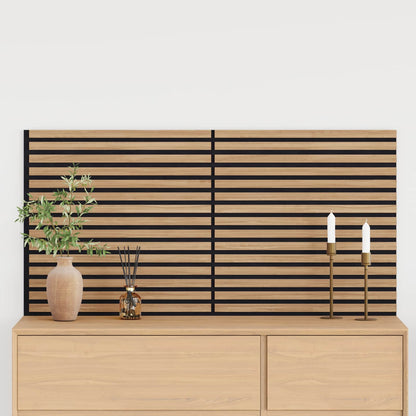 vidaXL Wall Panels 2 pcs 60.5 x 60 cm Natural